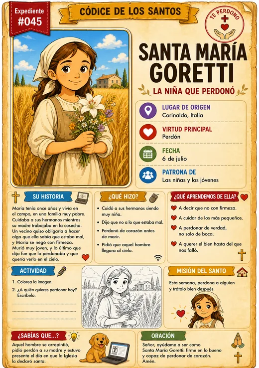 Santa María Goretti · La Niña que Perdonó
