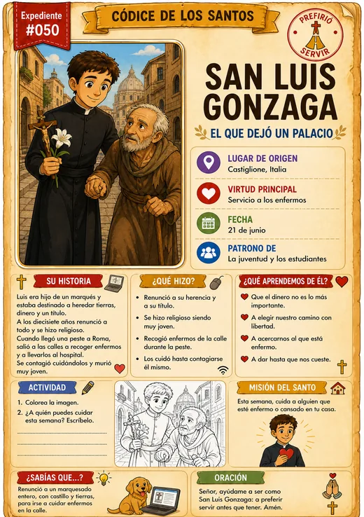 San Luis Gonzaga · El Joven que Cuidó a los Enfermos