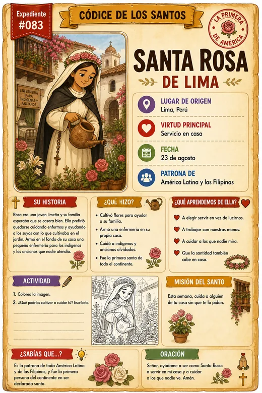 Santa Rosa de Lima · La Primera Santa de América