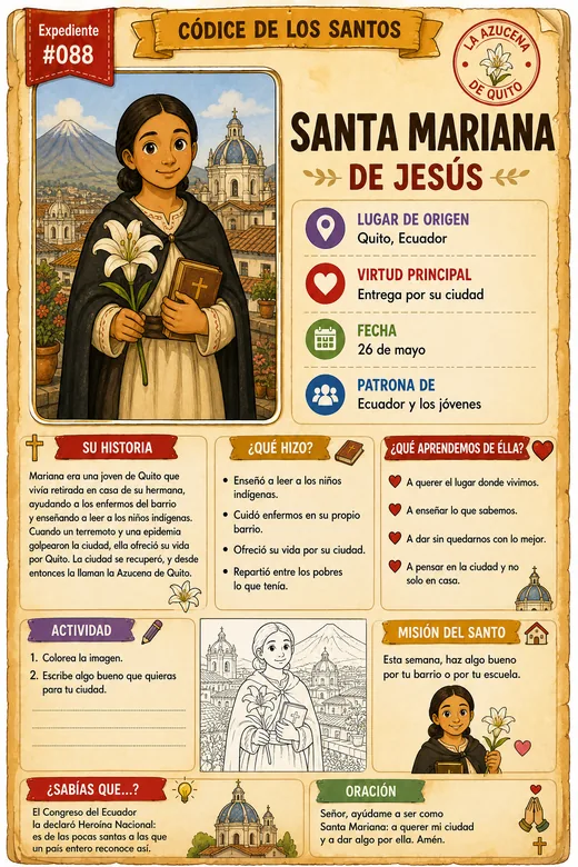 Santa Mariana de Jesús · La Azucena de Quito