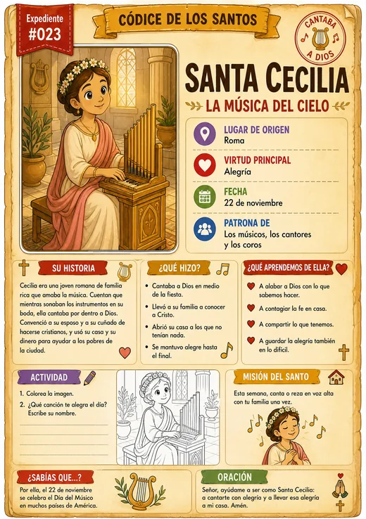 Santa Cecilia · La Patrona de la Música
