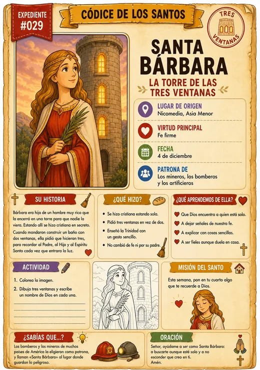 Santa Bárbara · La Torre de las Tres Ventanas